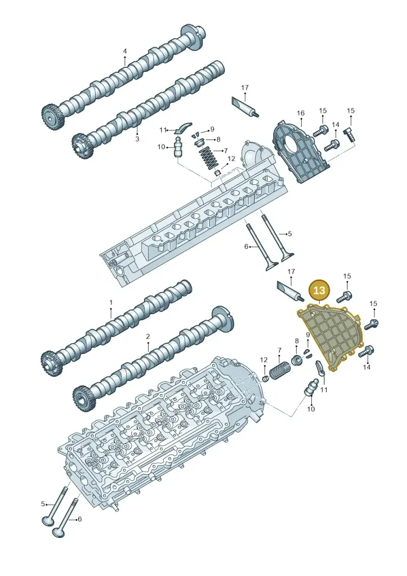 05A109129C Audi Camshaft Cover