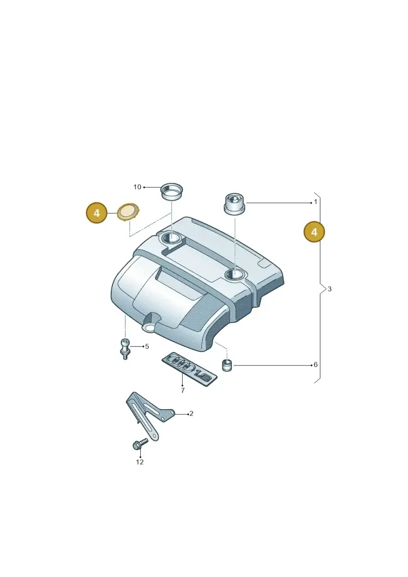 06A103932G Audi Engine Cover Grommet