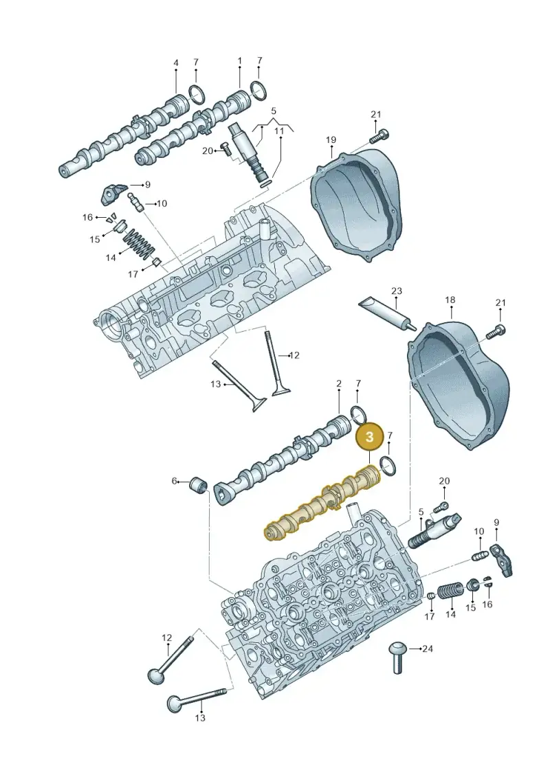 06E109102AQ Volkswagen Camshaft
