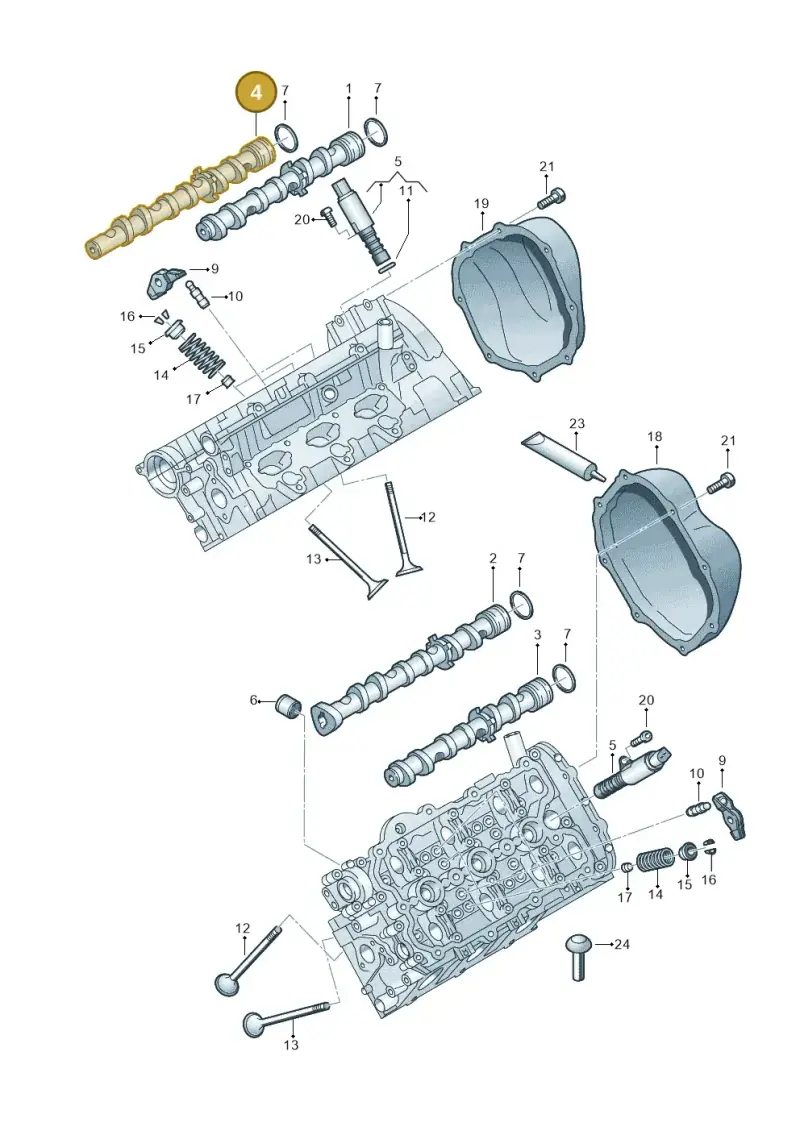06E109102BN Volkswagen Camshaft