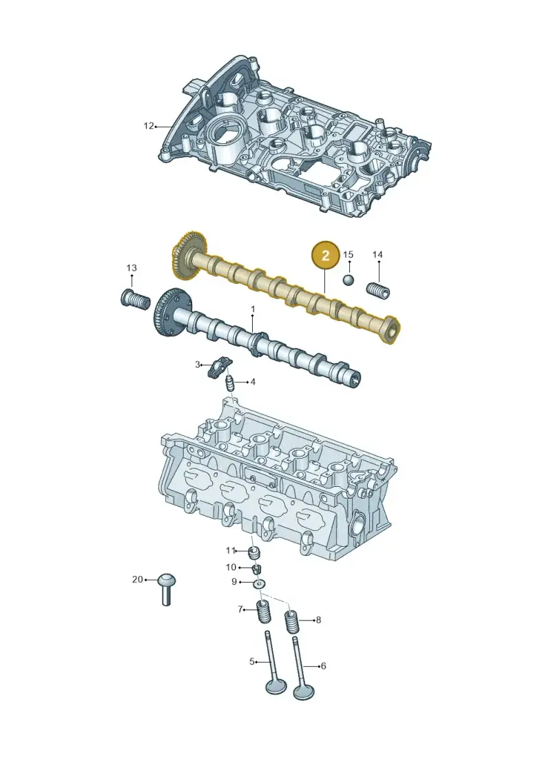 06N109022D Audi Camshaft