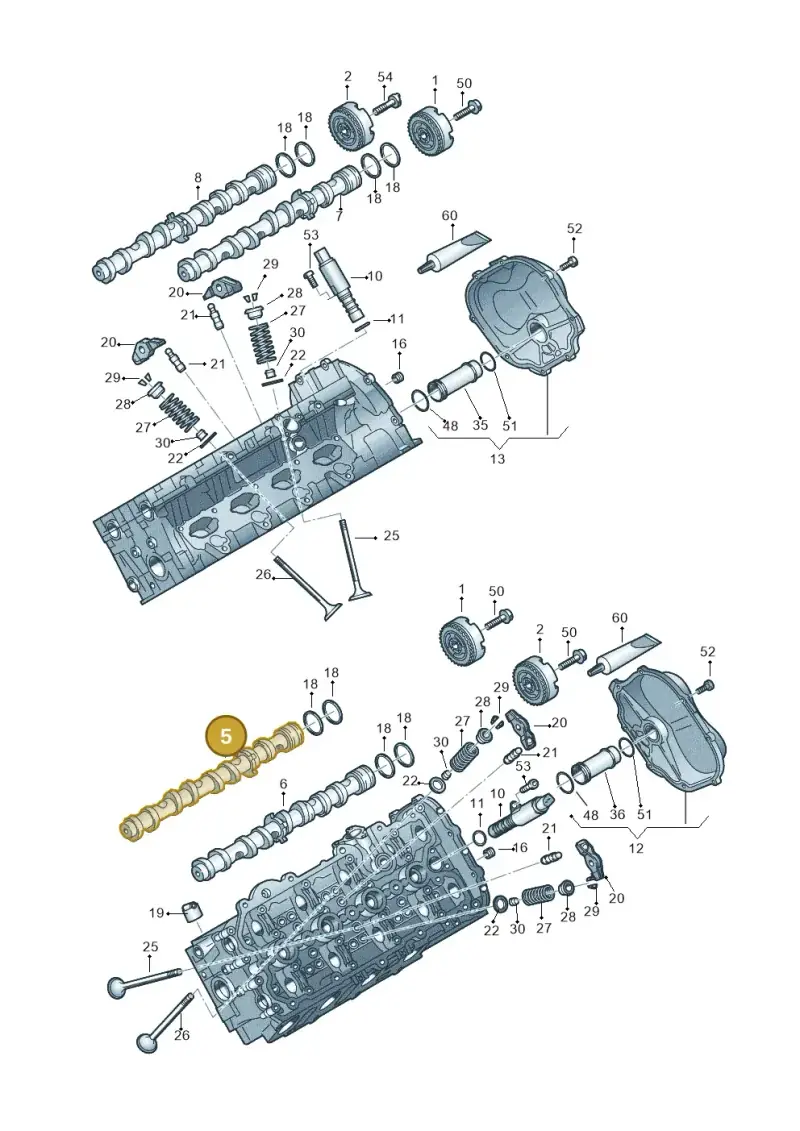 079109003GT Volkswagen Camshaft