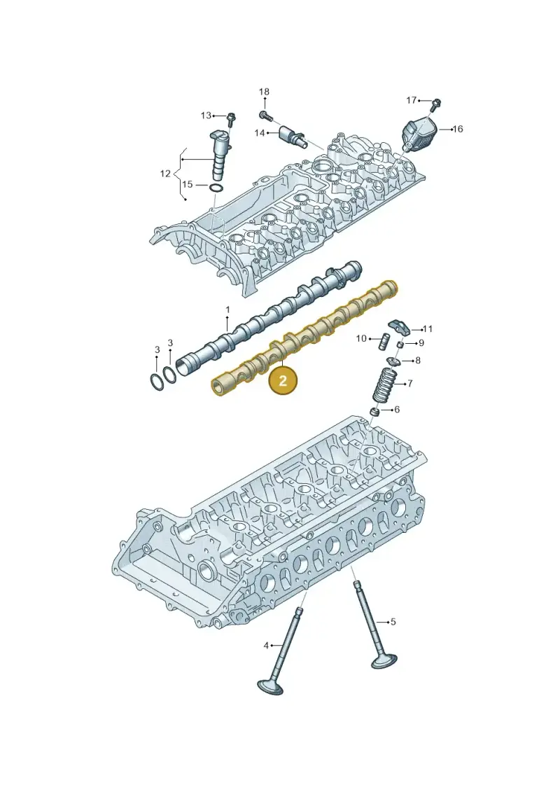 07K109022J Volkswagen Camshaft