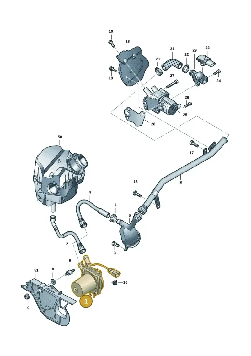 07K959253D Audi Secondary Air Pump