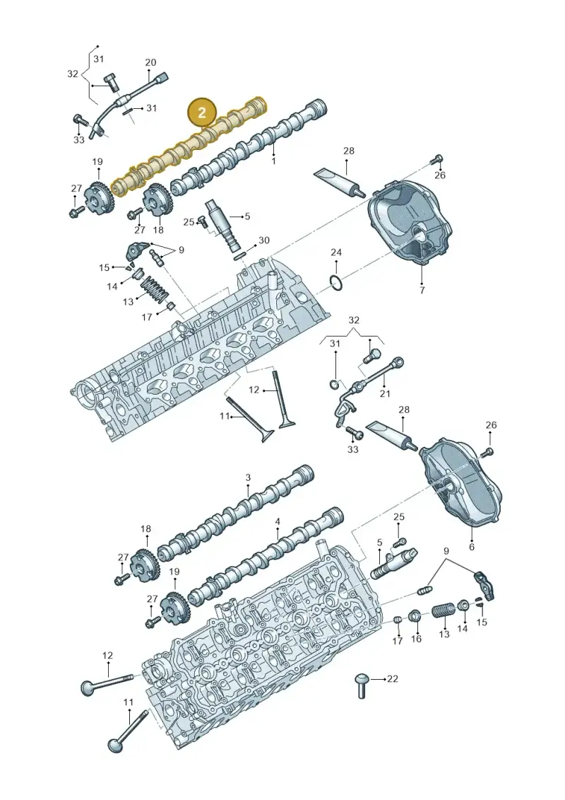 07L109102AN Volkswagen Camshaft
