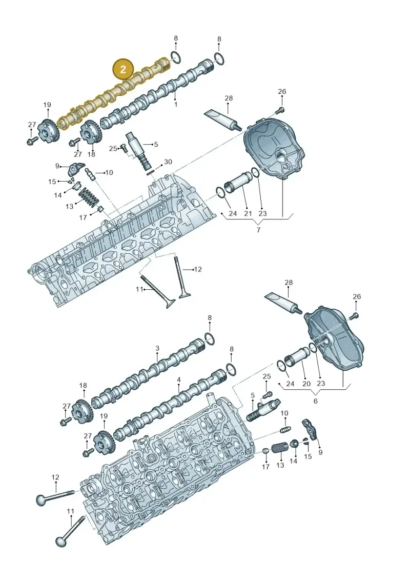07L109102S Volkswagen Camshaft