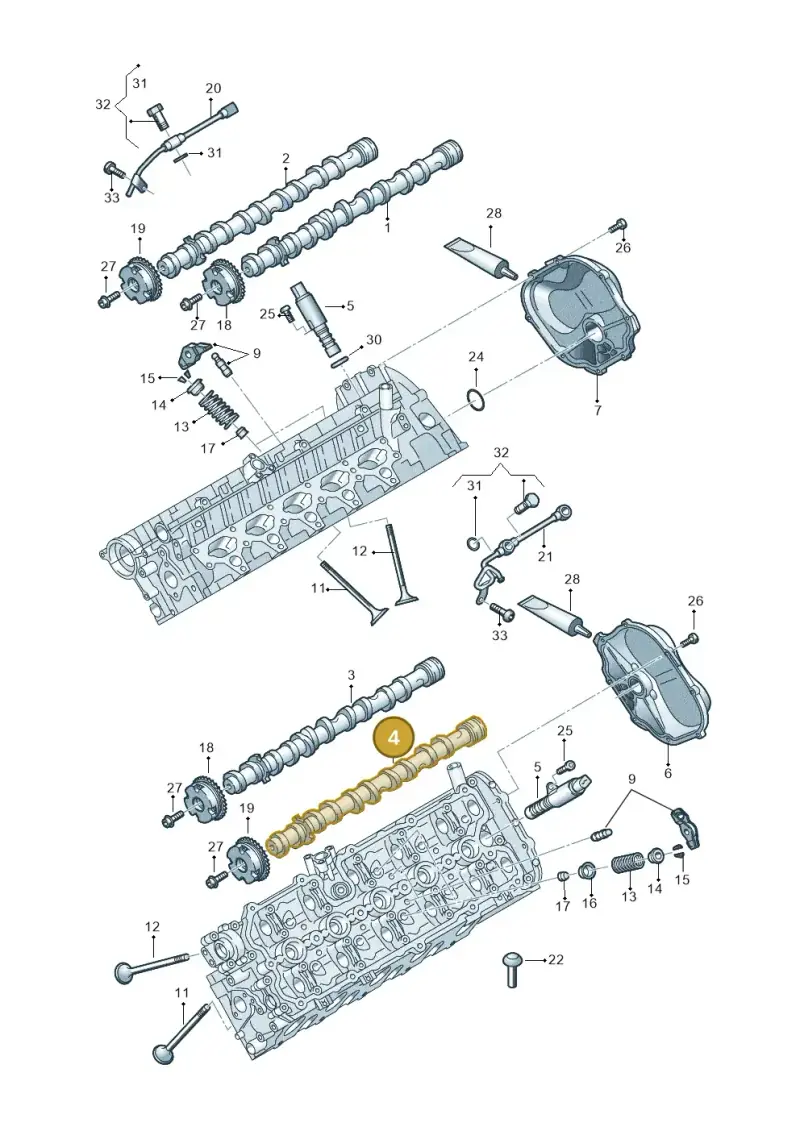 07L109104AB Volkswagen Camshaft