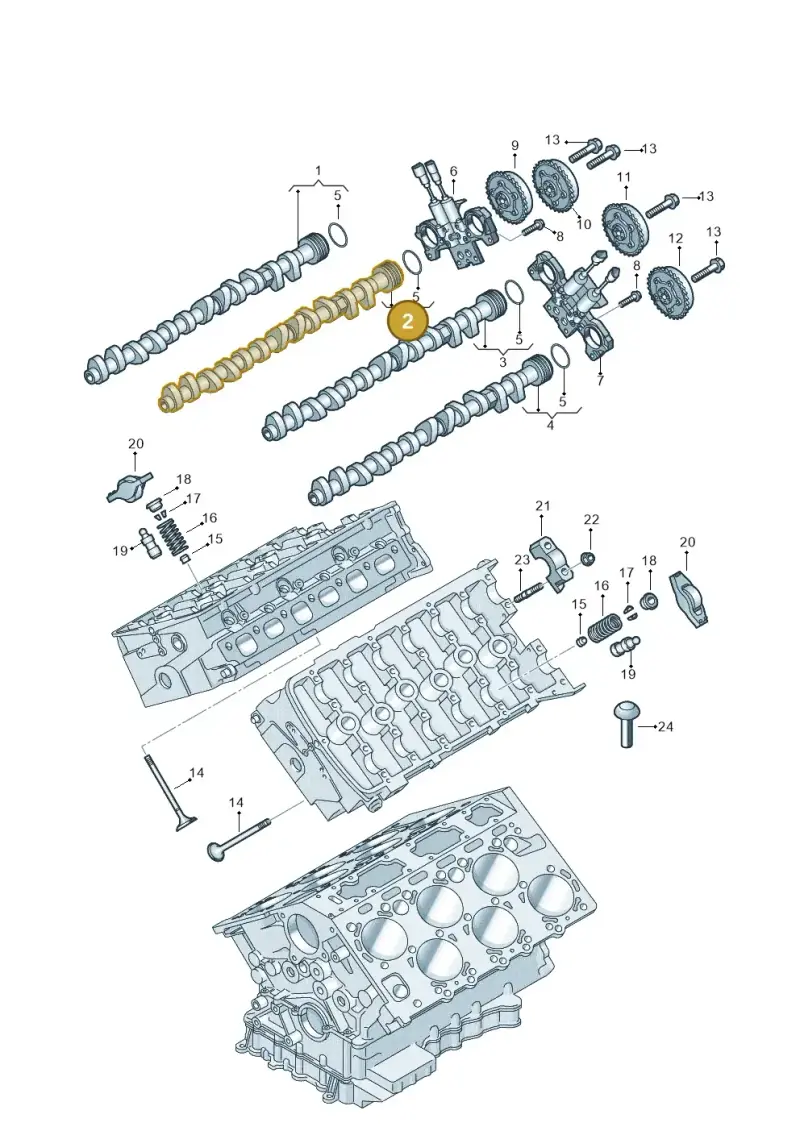 07P109102G Volkswagen Camshaft
