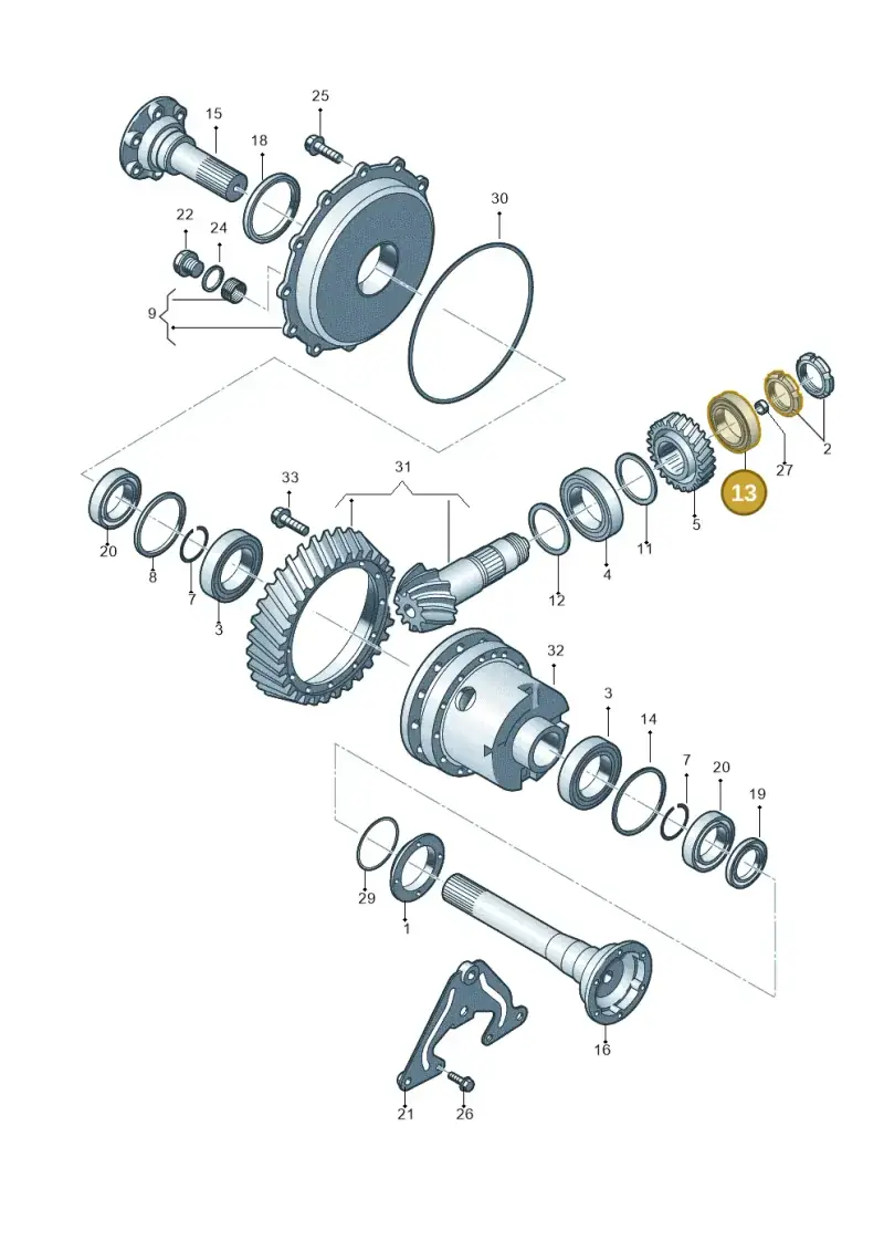 086525251 Audi Tapered Roller Bearing