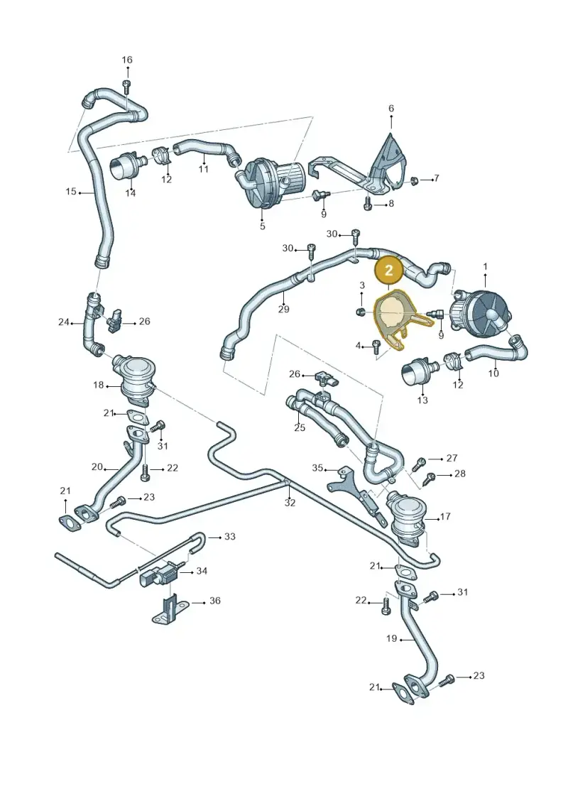 427906407A Audi Support For Pump