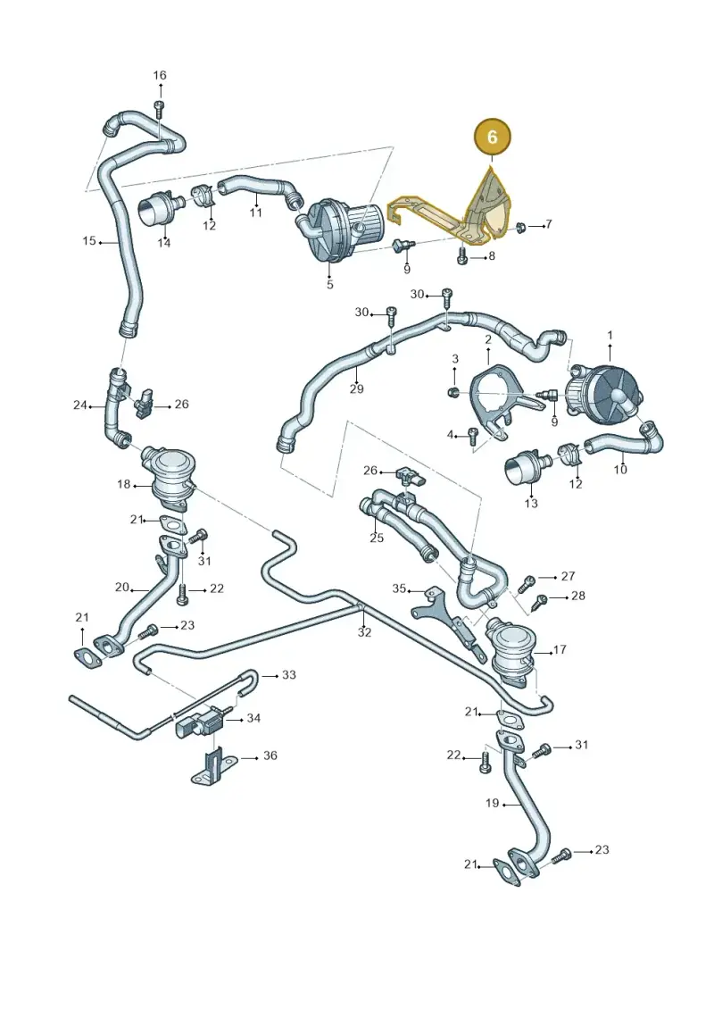 427906408A Audi Support For Pump