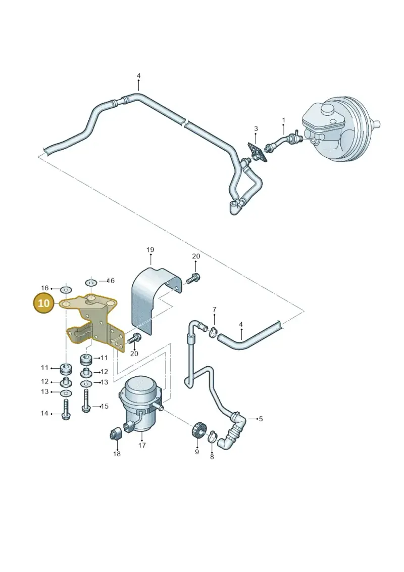 4E4614119A Audi Support