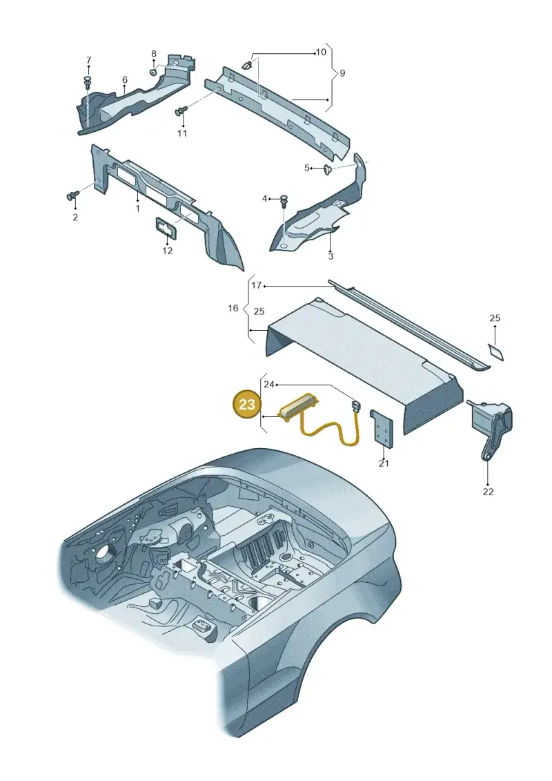 8F0959559E Audi Contact Switch