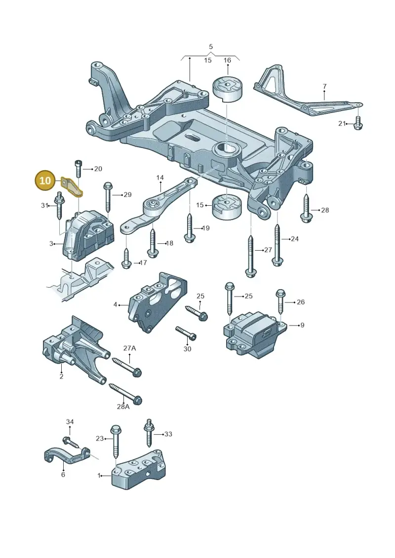 8J0199588 Volkswagen Support