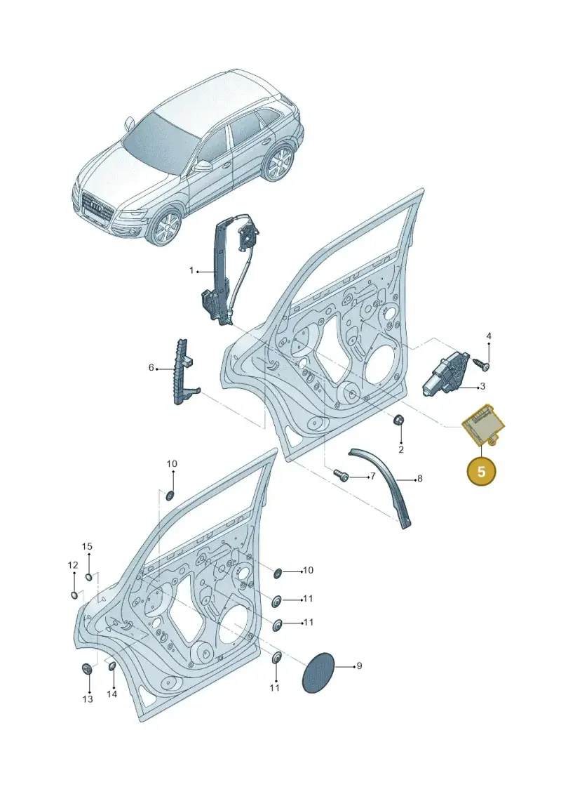 8K0959795F Audi Control Module