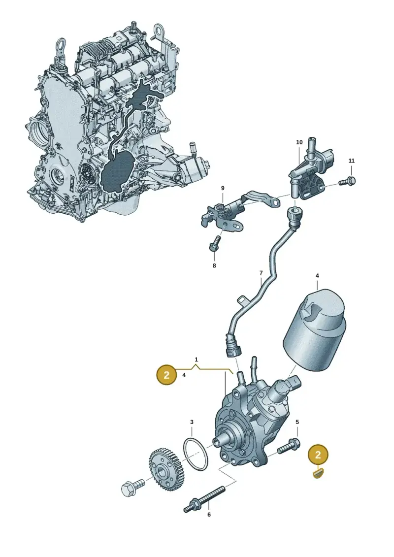 0XW130187 Volkswagen Woodruff Key