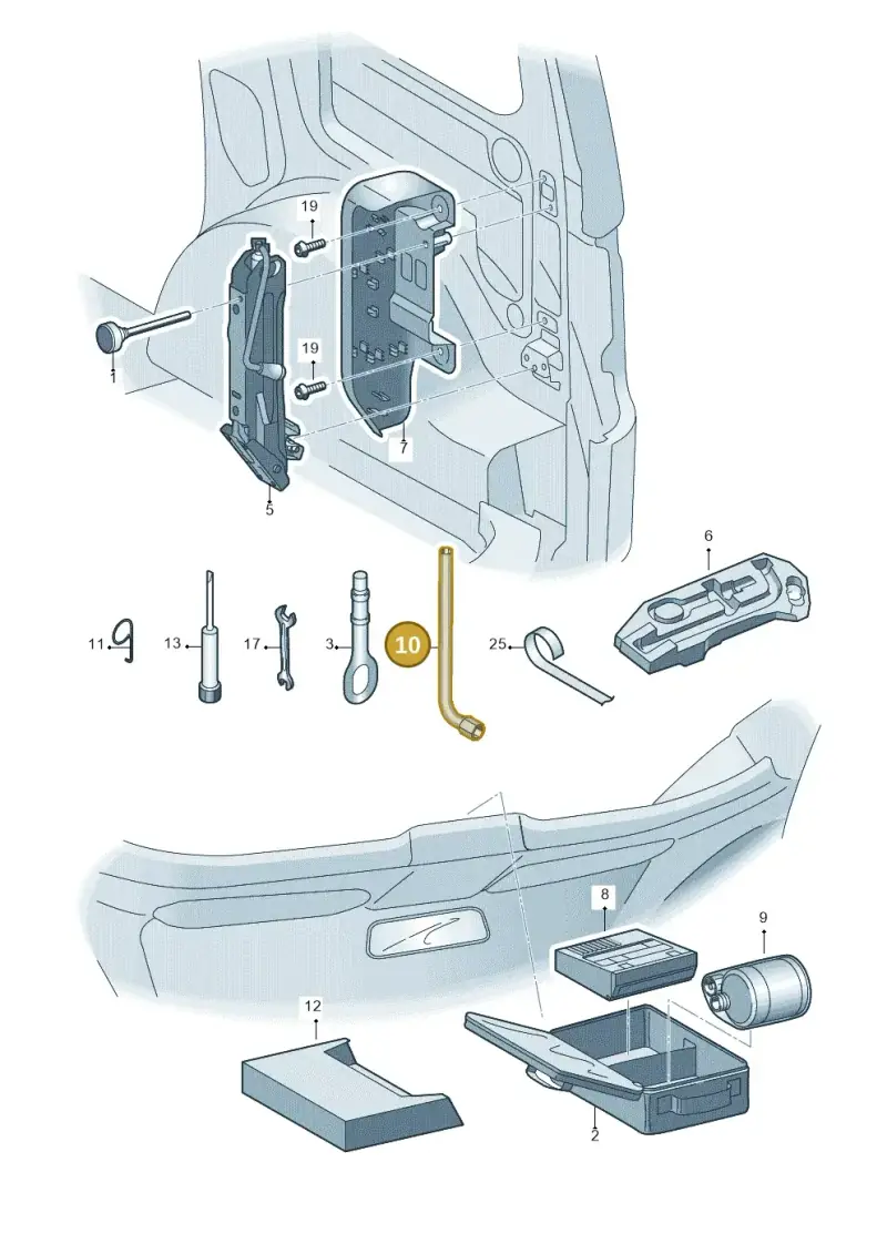 2K0012219 Volkswagen Key