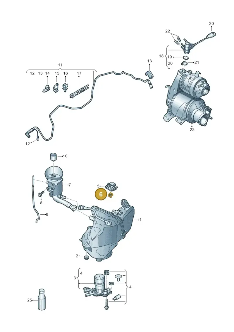 2K5906469 Volkswagen Bracket