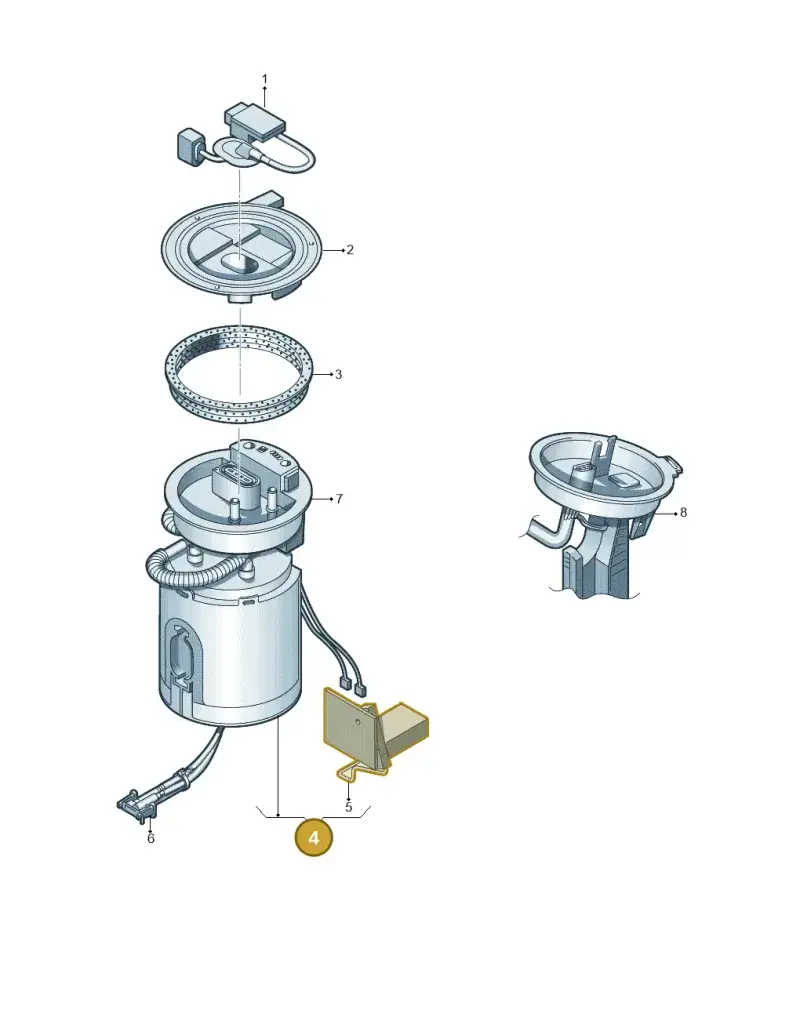 3AA919050M Volkswagen Fuel Delivery Unit