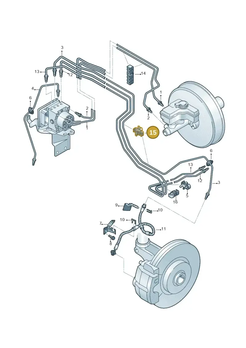 5Q0611797E — Audi TTRS Coupe (2016-2023) diagram 745611200, position 15