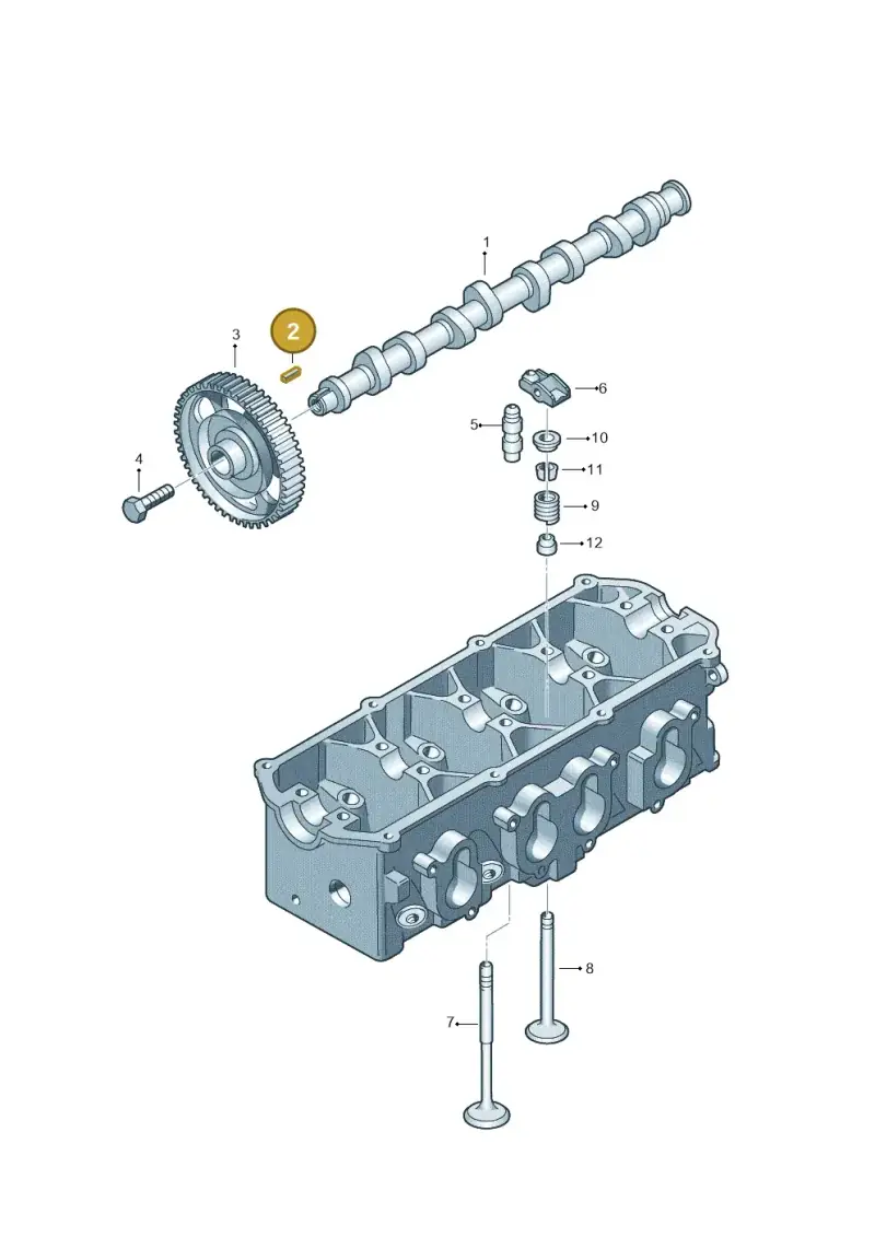 N0149461 Volkswagen Feather Key