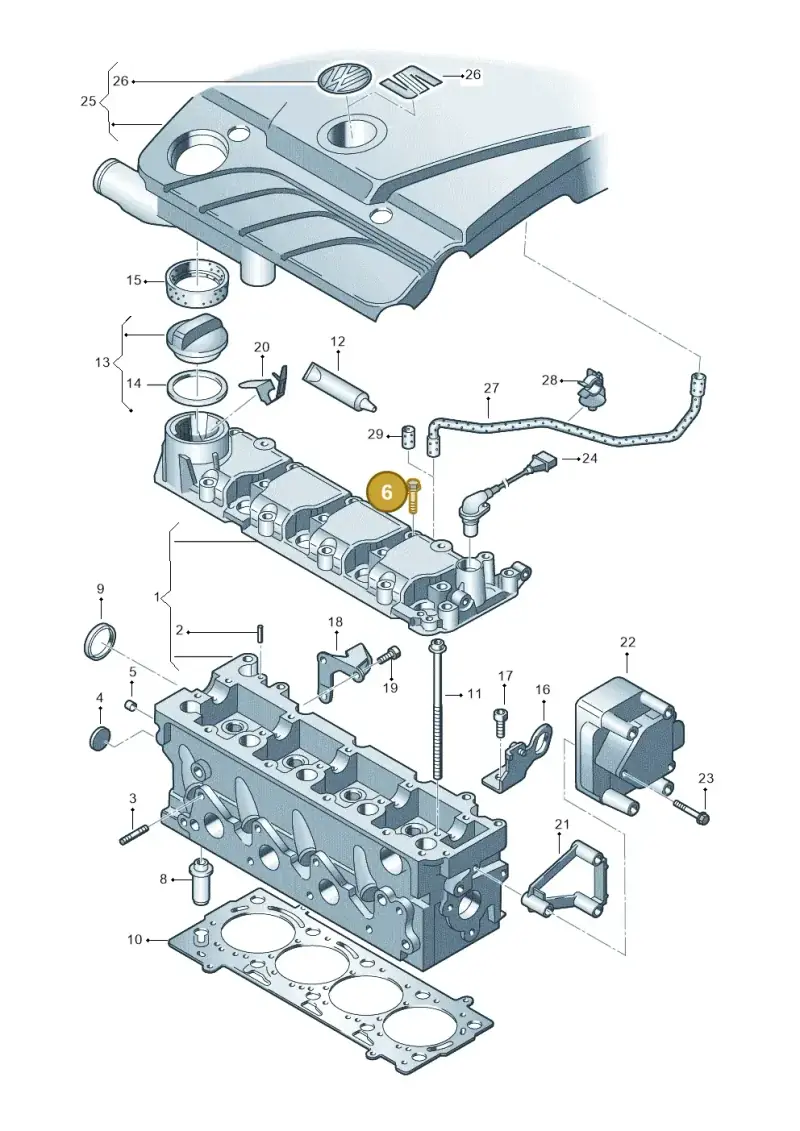N10430503 Volkswagen Hexagon Bolt