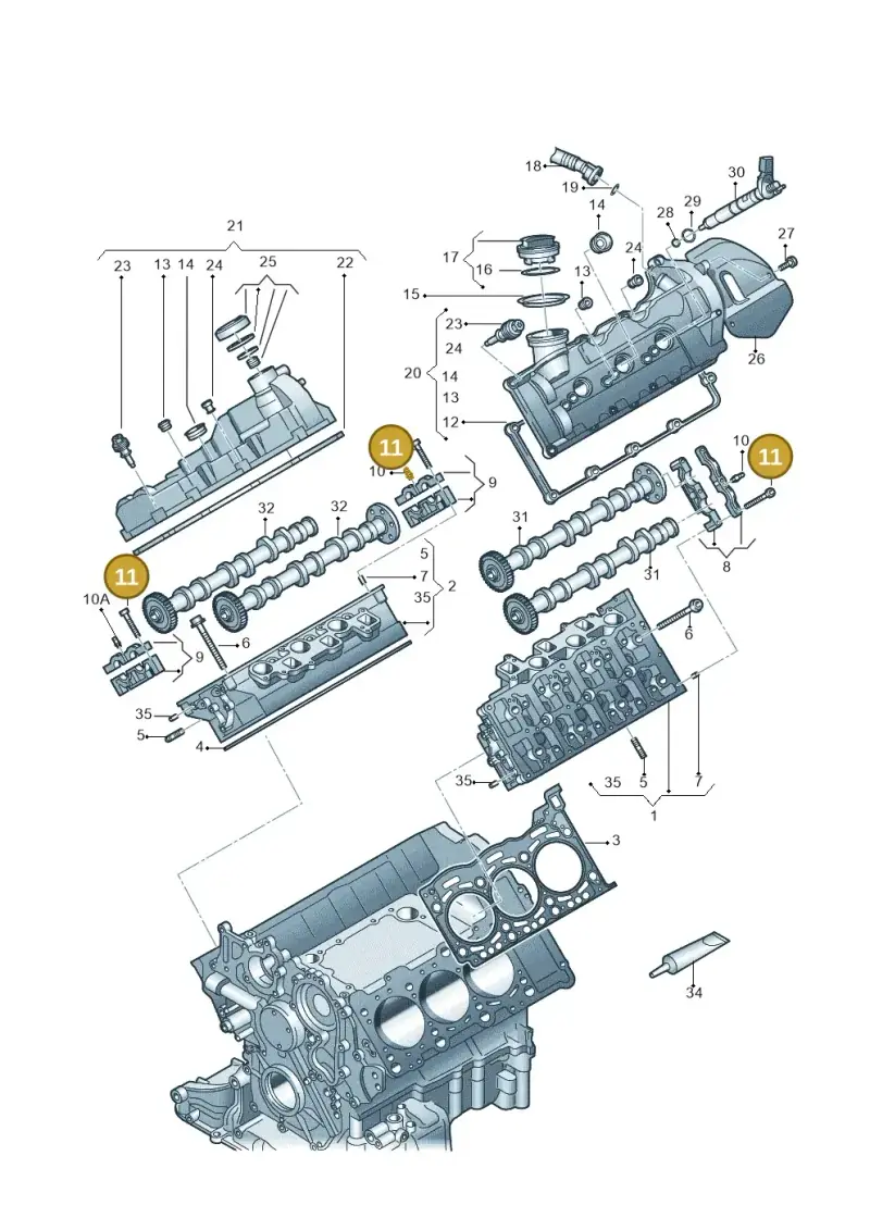 N10616501 Volkswagen Oval Hexagon Socket Head Bolt