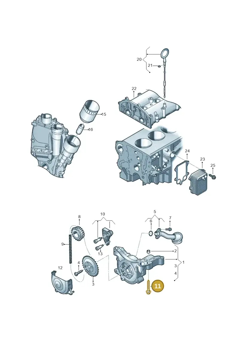 N90853902 Volkswagen Socket Head Collared Bolt