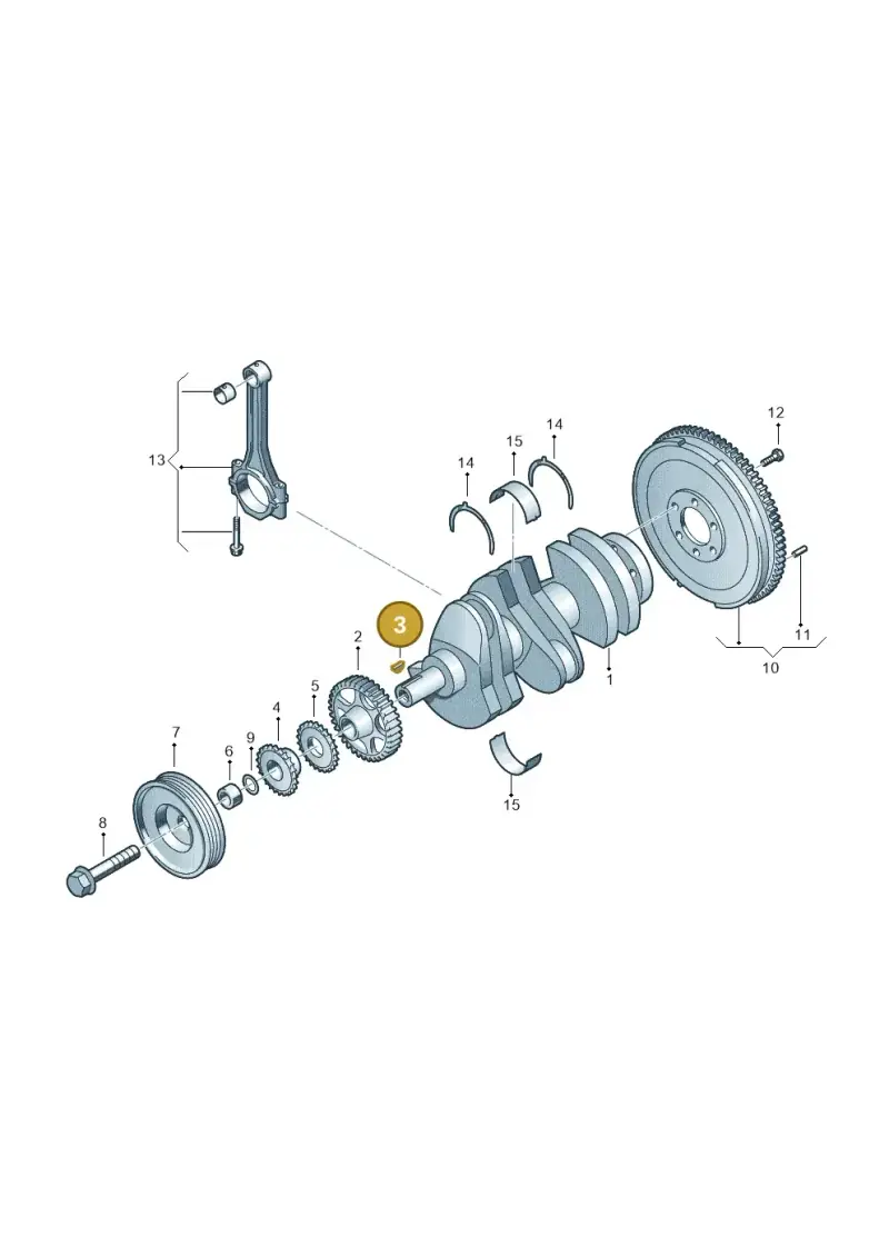 N90968101 Volkswagen Woodruff Key