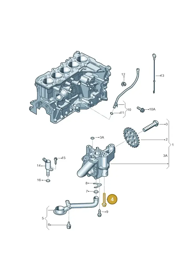 N91026702 Volkswagen Socket Head Collared Bolt