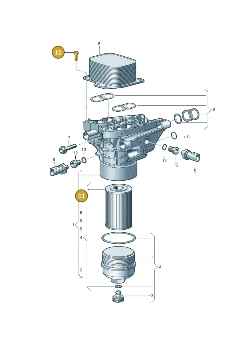 WHT005500 Volkswagen Oval Head Bolt