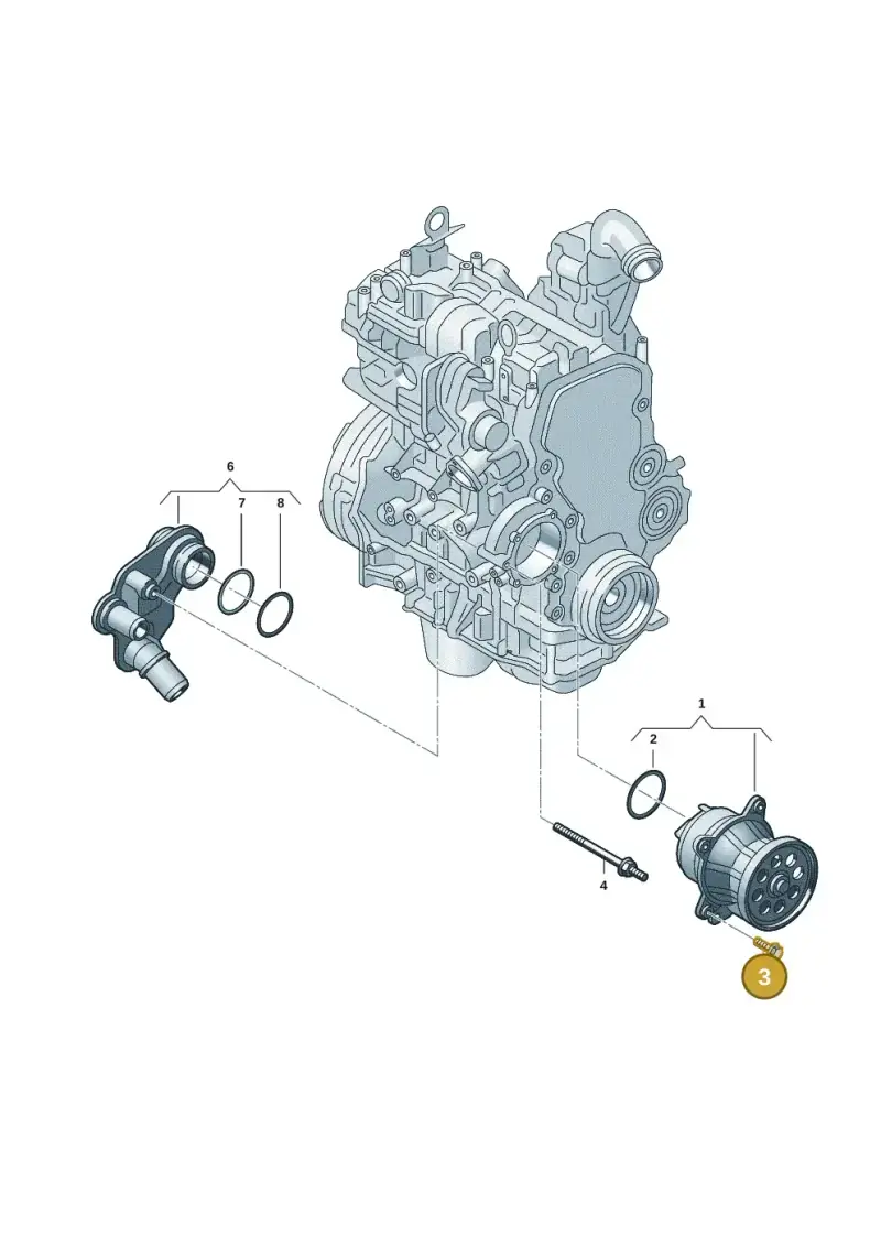 WHT010377 Volkswagen Engine Component Pin