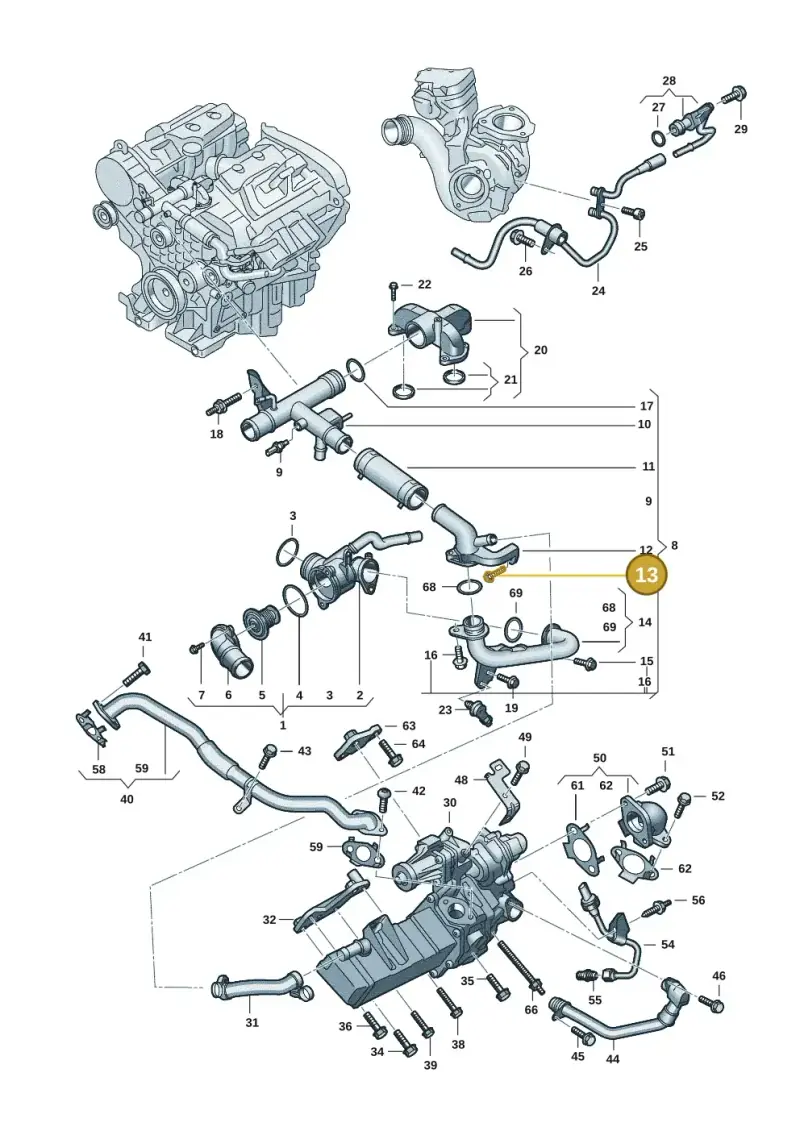 WHT010384 Volkswagen Engine Mounting Bolt