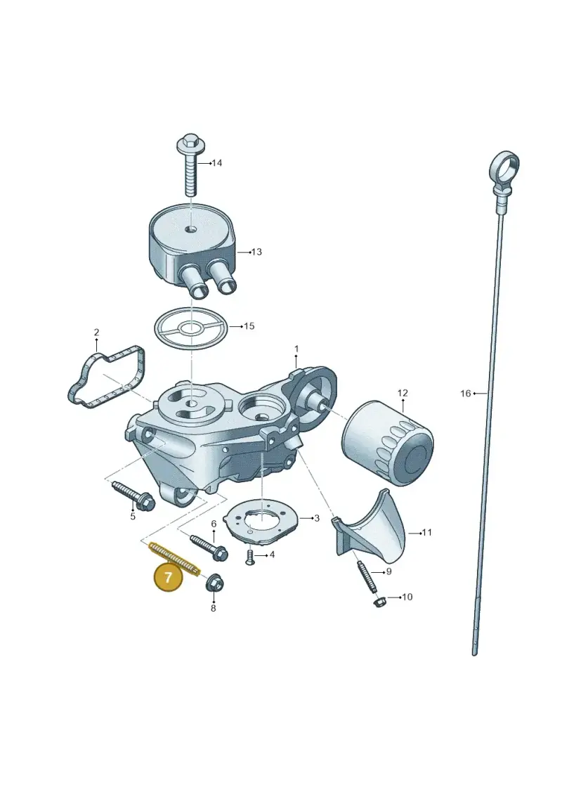 WHT010992 Volkswagen Oil Pump Stud