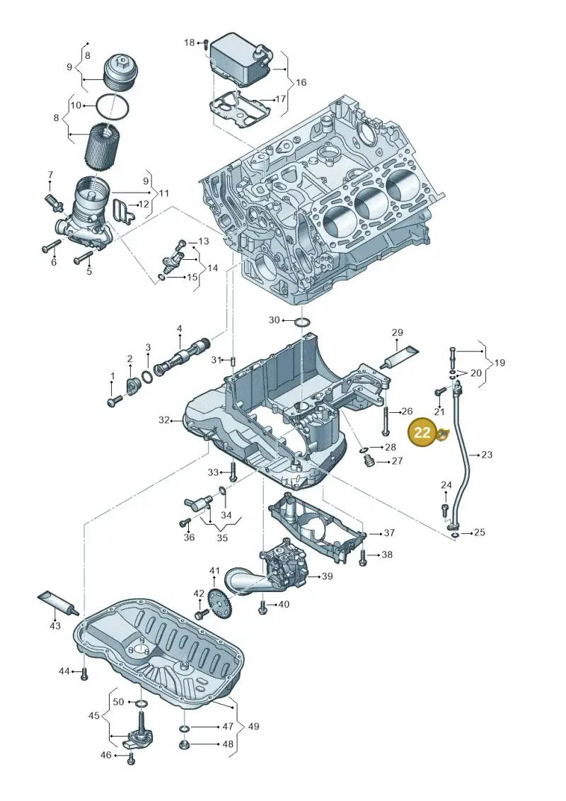 059131694CN Audi Line Holder