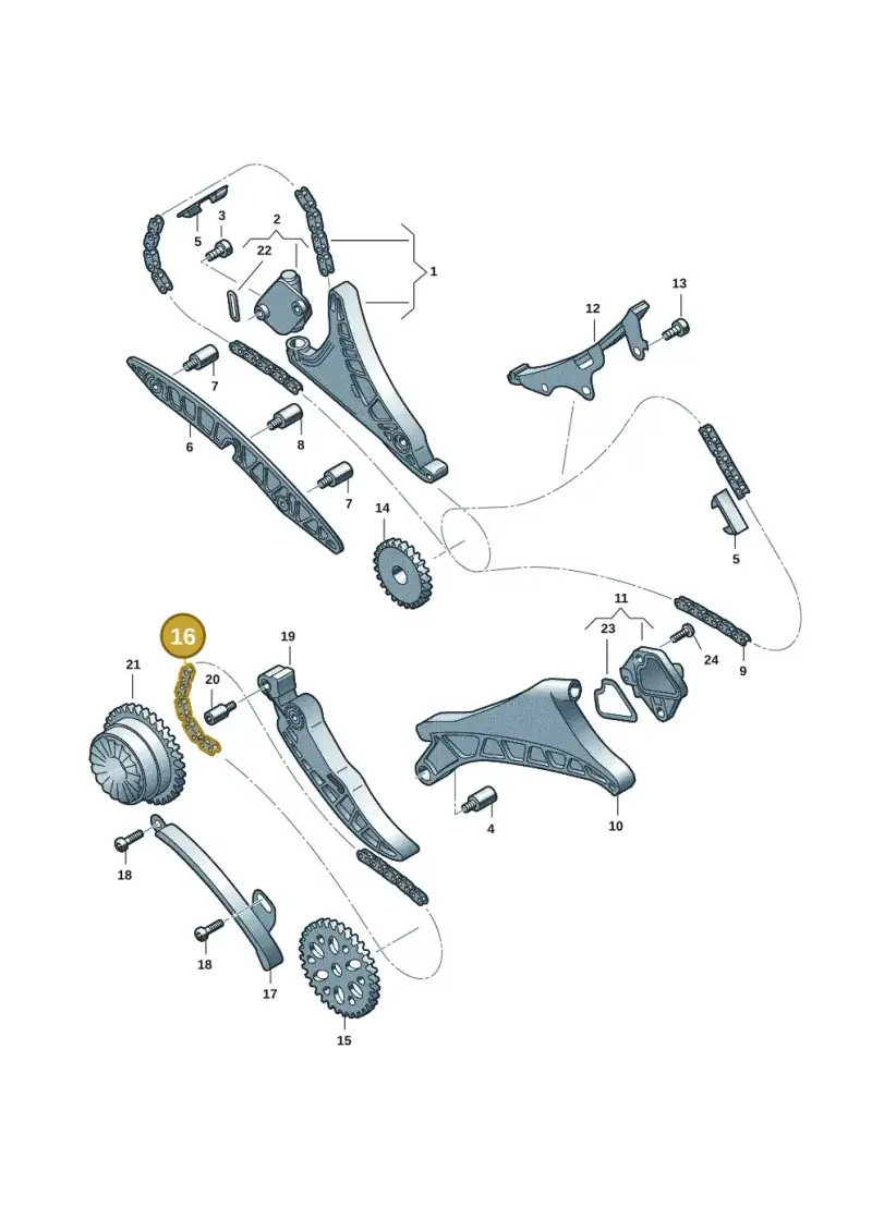 06M109229R Audi Drive Chain
