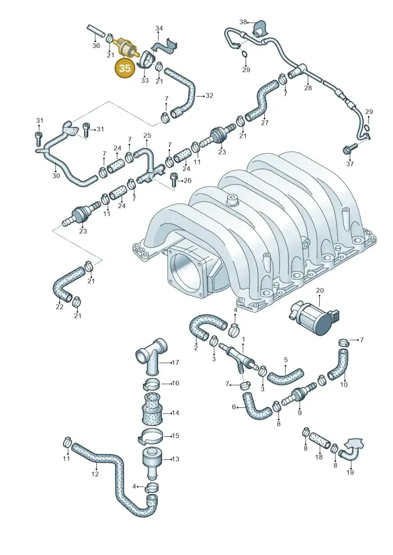 077133517C Volkswagen Control Valve