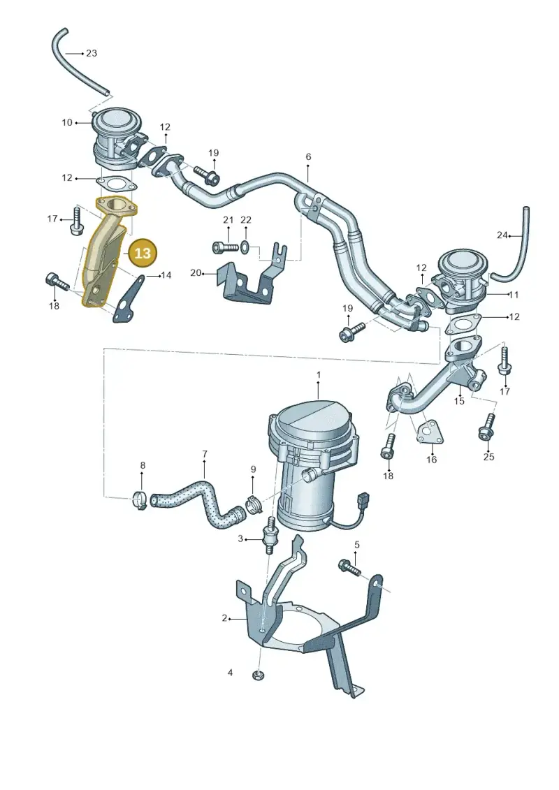 078131165H Audi Adapter