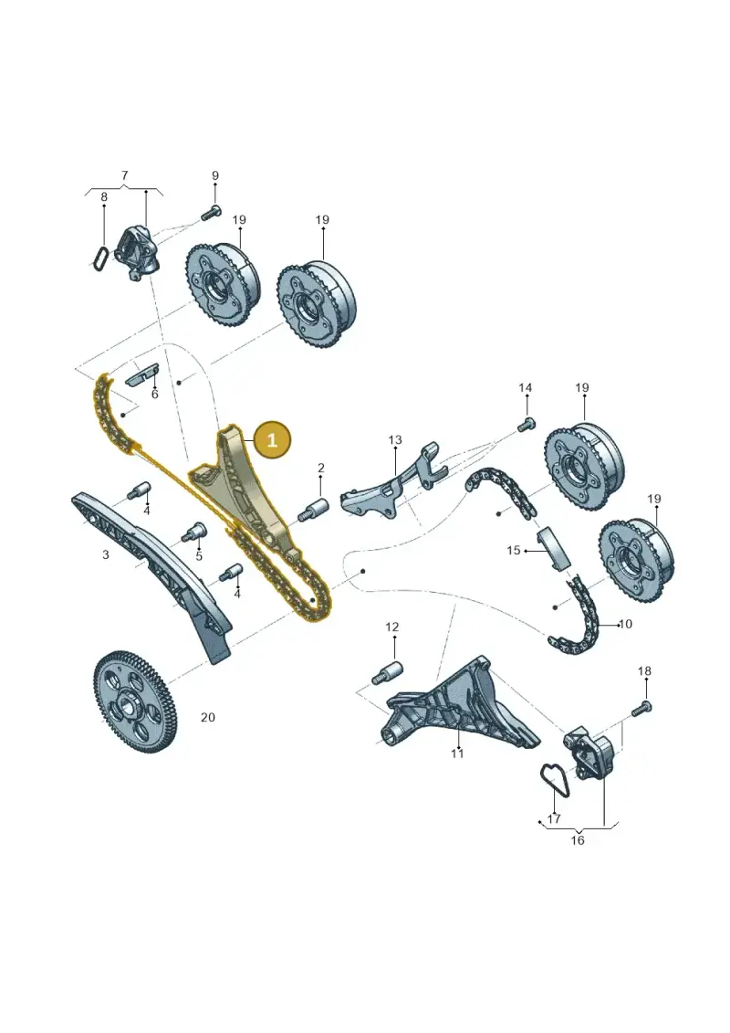 0P2109450F Audi Timing Chain Tensioner