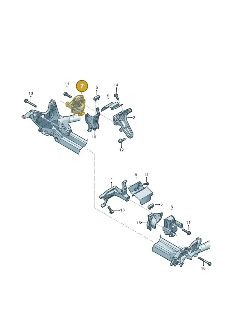 4G0199381MM Audi Hydro-Mounting