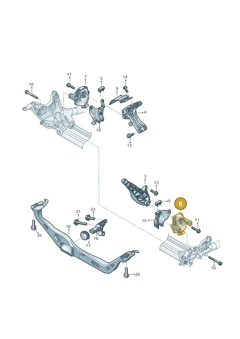 4G0199381NE Audi Hydro-Mounting
