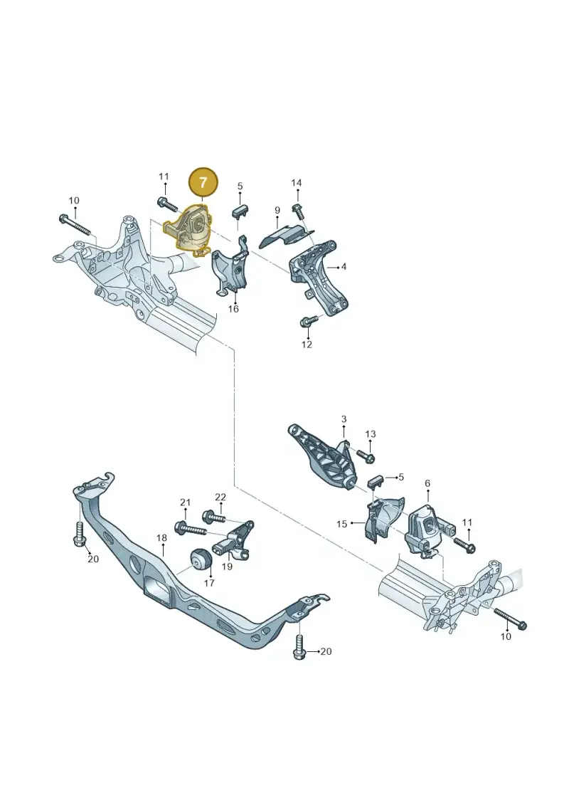 4G0199381NF Audi Hydro-Mounting