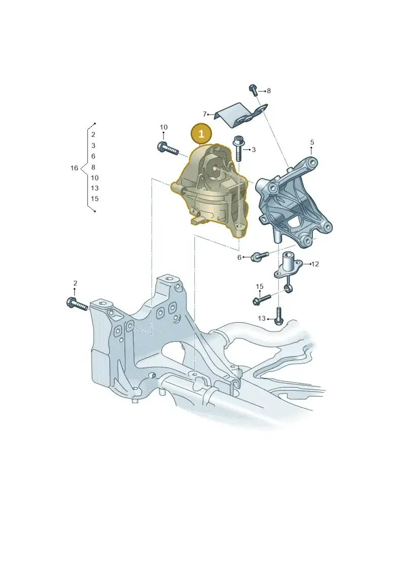 4M0199371GE Audi Hydro-Mounting