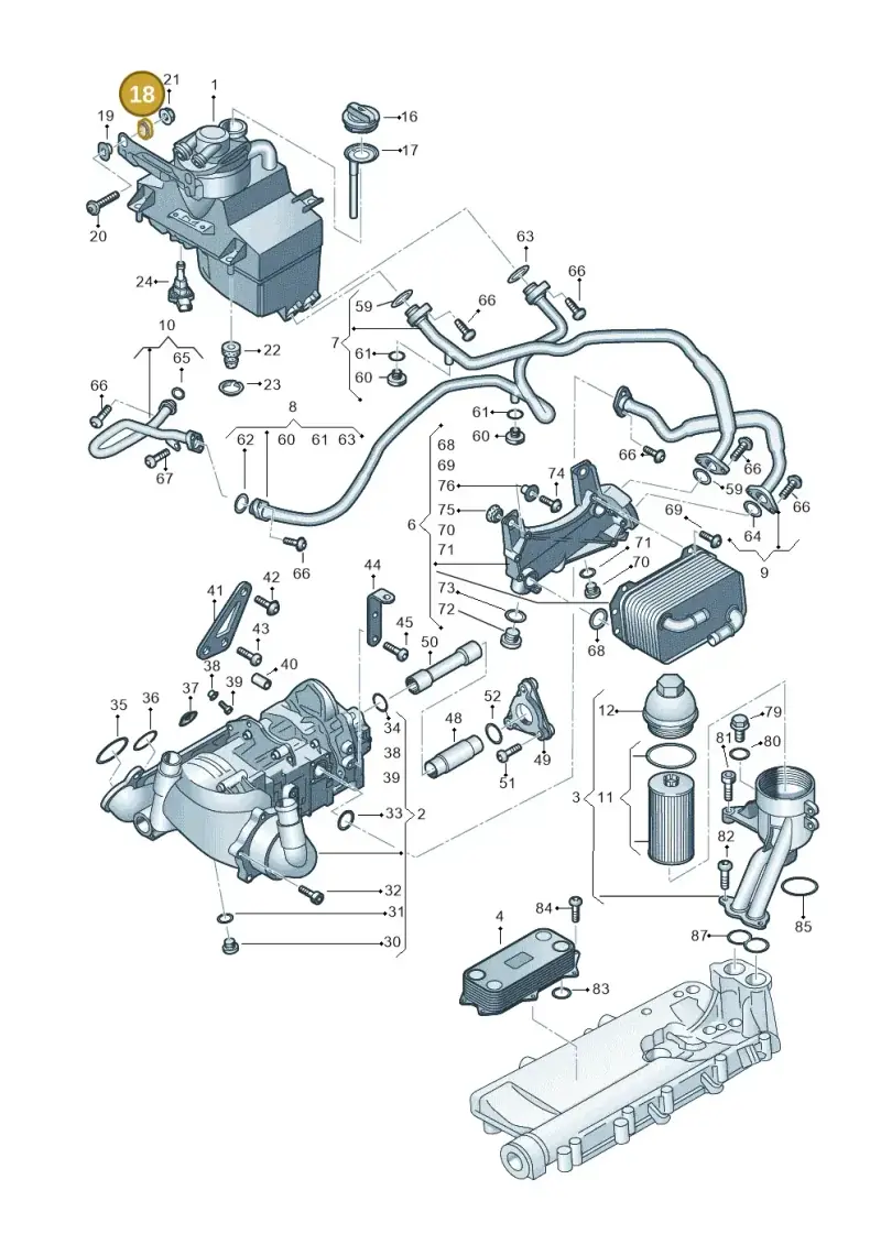 4S0129669A Audi Grommet