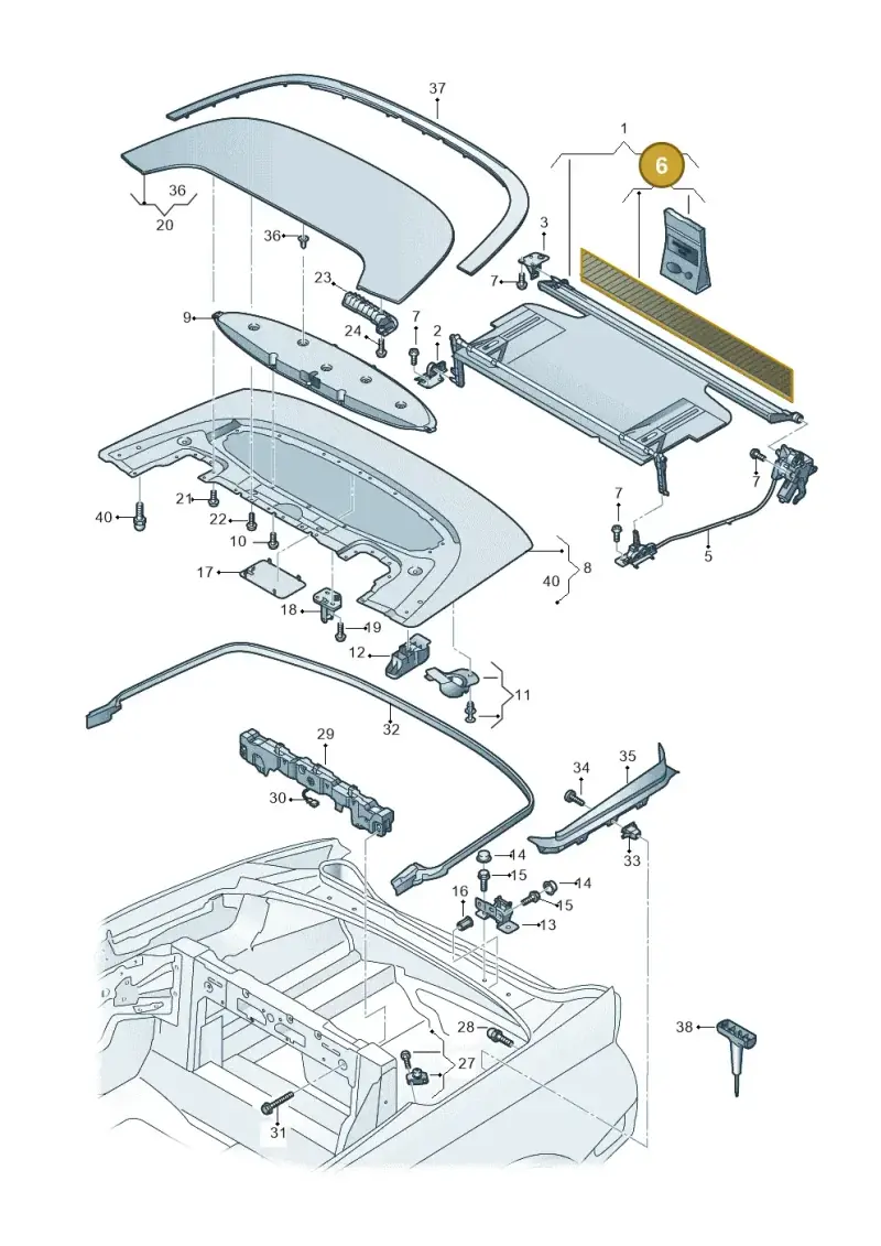 8W7898863 Audi Repair Set