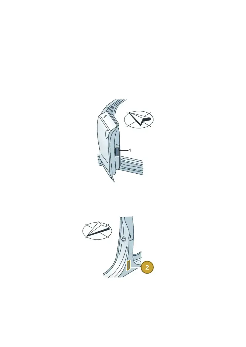 8W8010502EB Audi Data Plate for Tyre Pressure
