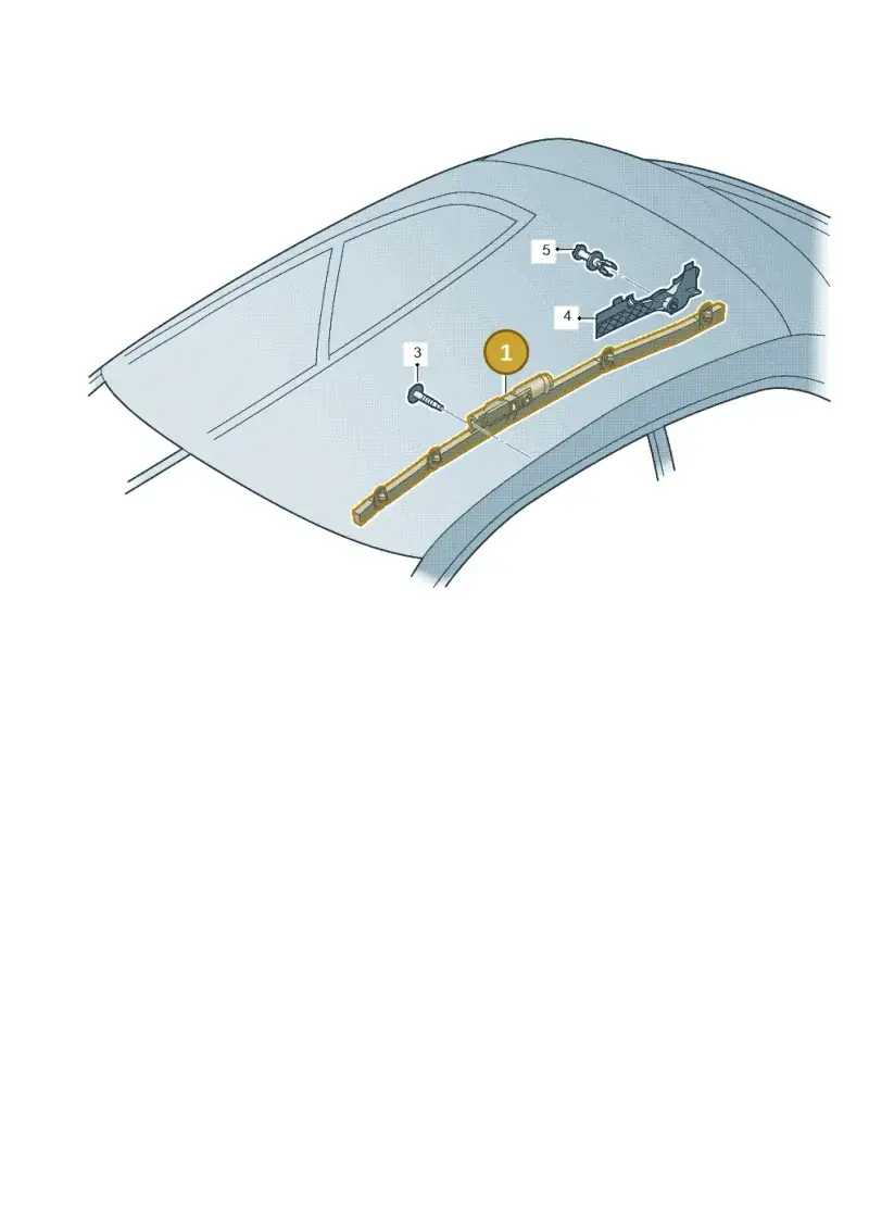 8X3880741B Audi Head Airbag Unit
