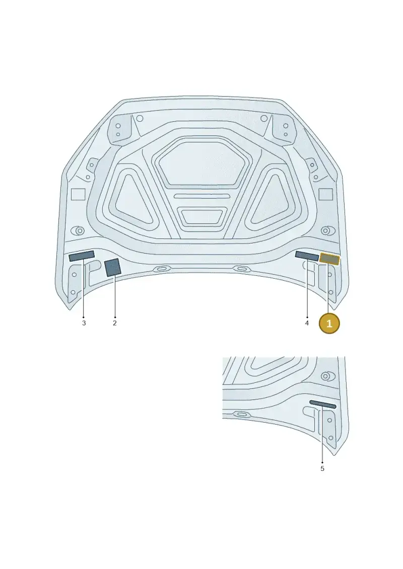8Y0010504E Audi Data Plate for Emission Values