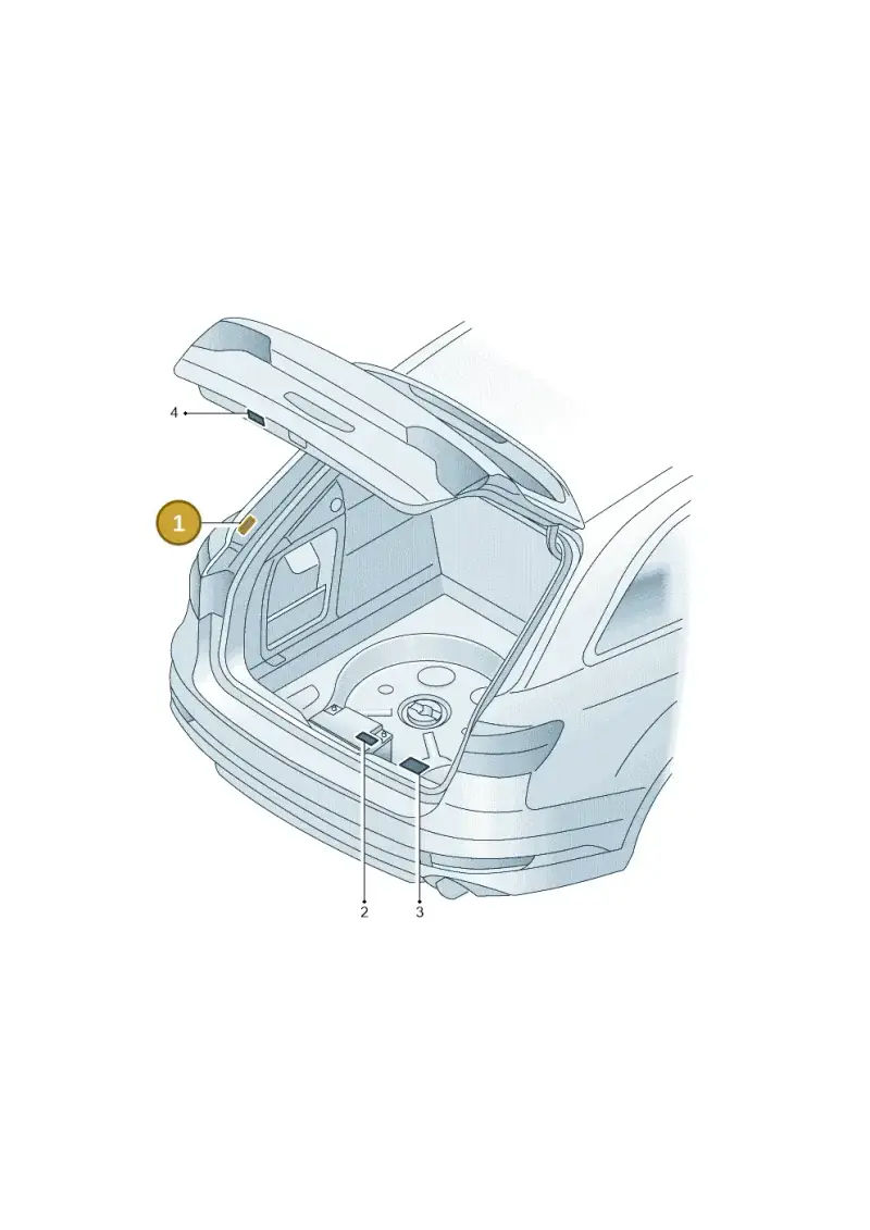 8Y0010526 Audi Sticker for Trailer Operation