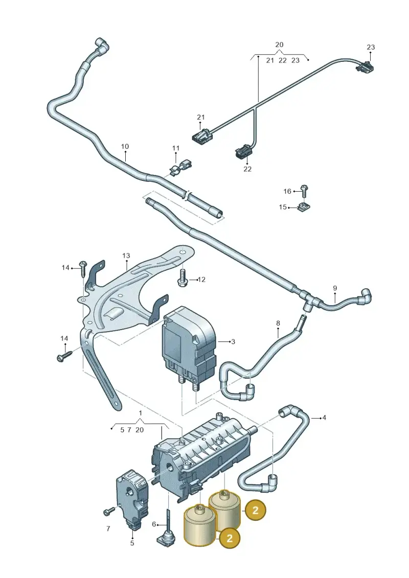 G080701A1 Audi Bracket with Fragrance